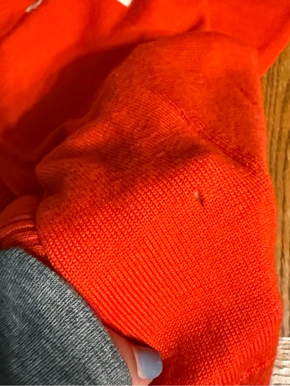 Bella Freud x Fred Perry “English Boy” Wool Sweater in Red Sz 4 *FLAWED* - Picture 14 of 15